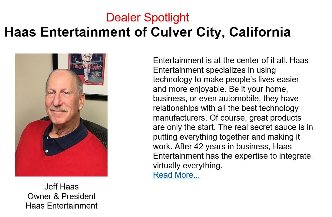CEPro Dealer Profile: Haas Entertainment of Culver City, CA