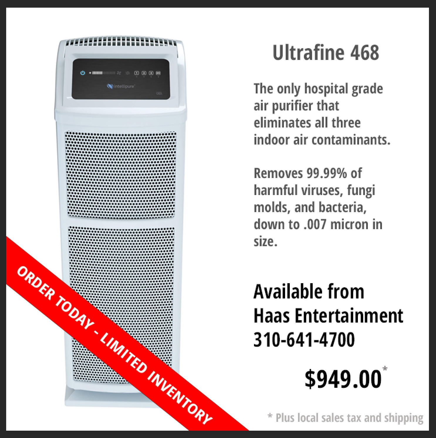 Hospital Grade Home Air Purifier